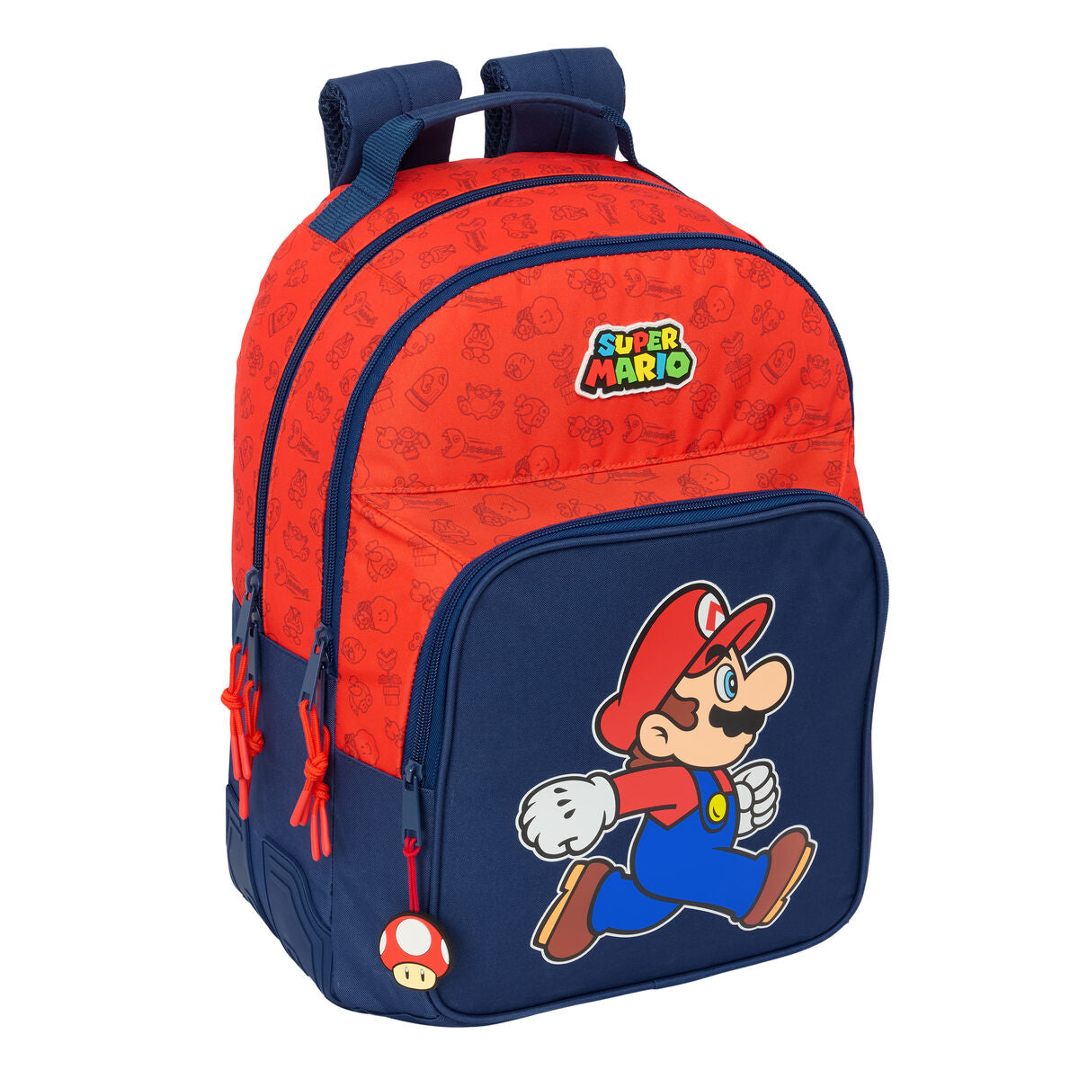 Ghiozdan Super Mario Trick Roșu Albastru închis 32 x 42 x 15 cm - Birou și papetărie, Material școlar și educațional