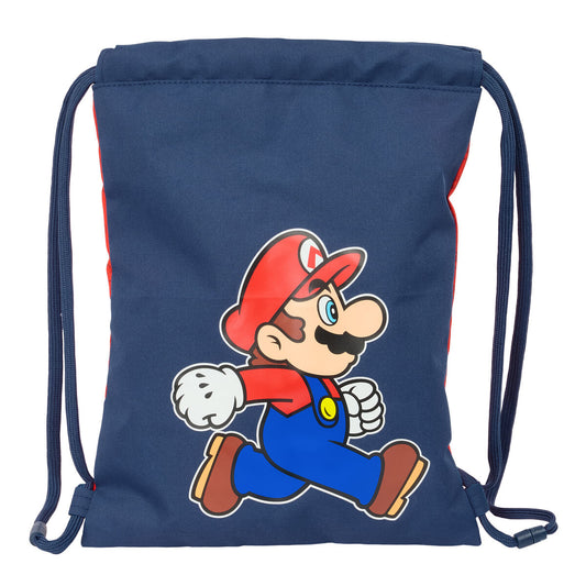 Geantă Rucsac cu Bretele Super Mario Trick Roșu Albastru închis 26 x 34 x 1 cm - Birou și papetărie, Material școlar și educațional