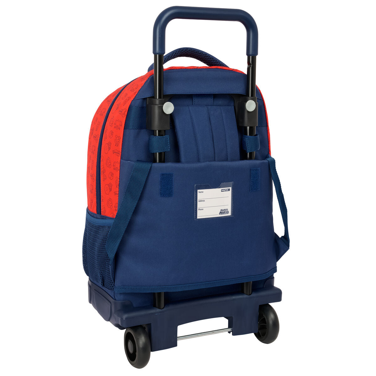 Ghiozdan cu Roți Super Mario Trick Roșu Albastru închis 33 x 45 x 22 cm - Birou și papetărie, Material școlar și educațional