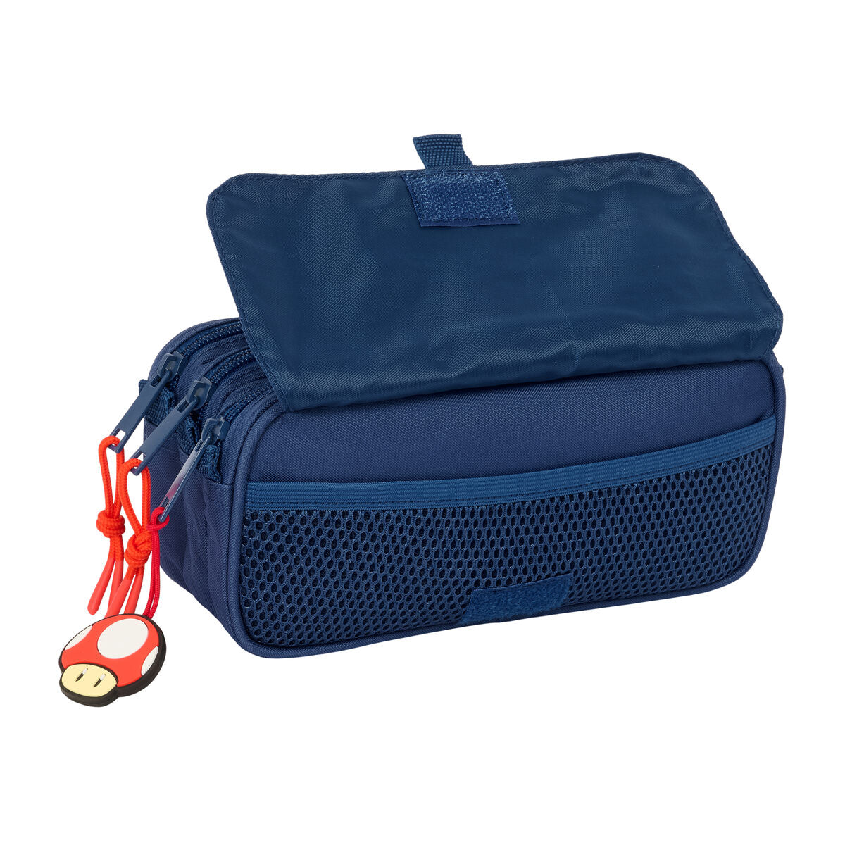 Penar triplu Super Mario Trick Roșu Albastru închis 21,5 x 10 x 8 cm - Birou și papetărie, Material școlar și educațional