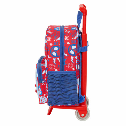Ghiozdan cu Roți Spider-Man Rescue Albastru Roșu 22 x 27 x 10 cm - Birou și papetărie, Material școlar și educațional