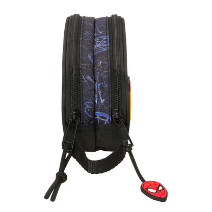 Penar dublu Spider-Man Attack Negru 21 x 8 x 6 cm - Birou și papetărie, Material școlar și educațional