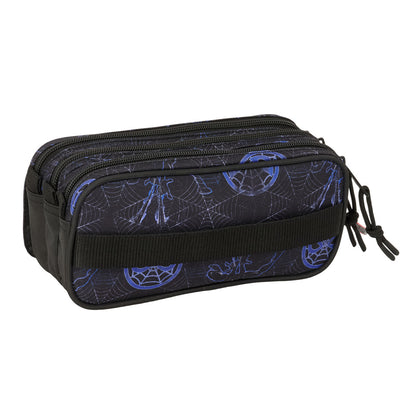 Penar triplu Spider-Man Attack Negru 21,5 x 10 x 8 cm - Birou și papetărie, Material școlar și educațional
