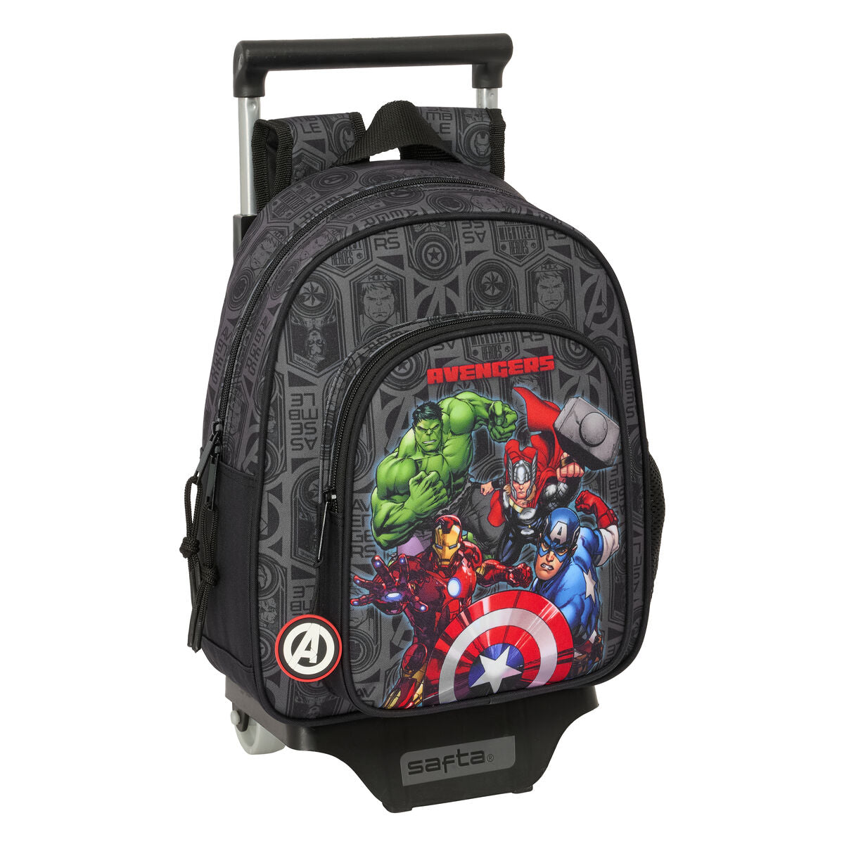 Ghiozdan cu Roți The Avengers Vendetta Negru 27 x 33 x 10 cm - Birou și papetărie, Material școlar și educațional
