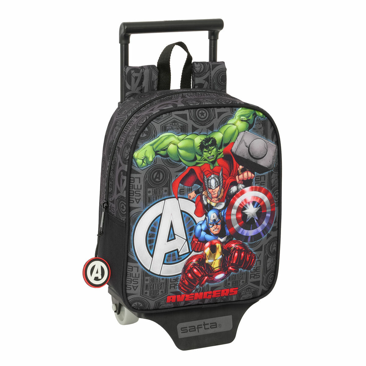 Ghiozdan cu Roți The Avengers Vendetta Negru 22 x 27 x 10 cm - Birou și papetărie, Material școlar și educațional