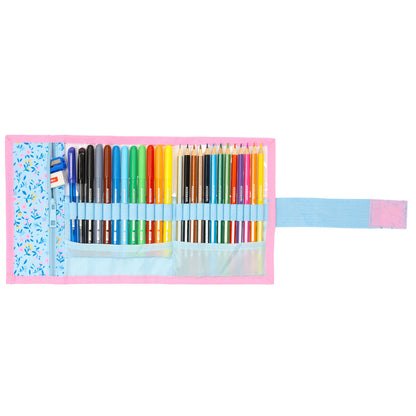 Geantă Universală Vicky Martín Berrocal Paraíso Albastru Roz 7 x 20 x 7 cm 27 Piese - Birou și papetărie, Material școlar și educațional