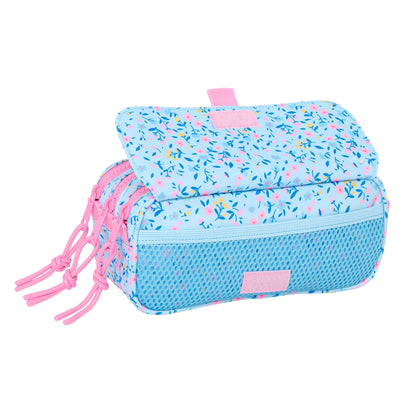 Penar triplu Vicky Martín Berrocal Paraíso Roz Albastru deschis 21,5 x 10 x 8 cm - Birou și papetărie, Material școlar și educațional