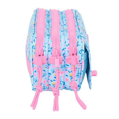 Penar triplu Vicky Martín Berrocal Paraíso Roz Albastru deschis 21,5 x 10 x 8 cm - Birou și papetărie, Material școlar și educațional