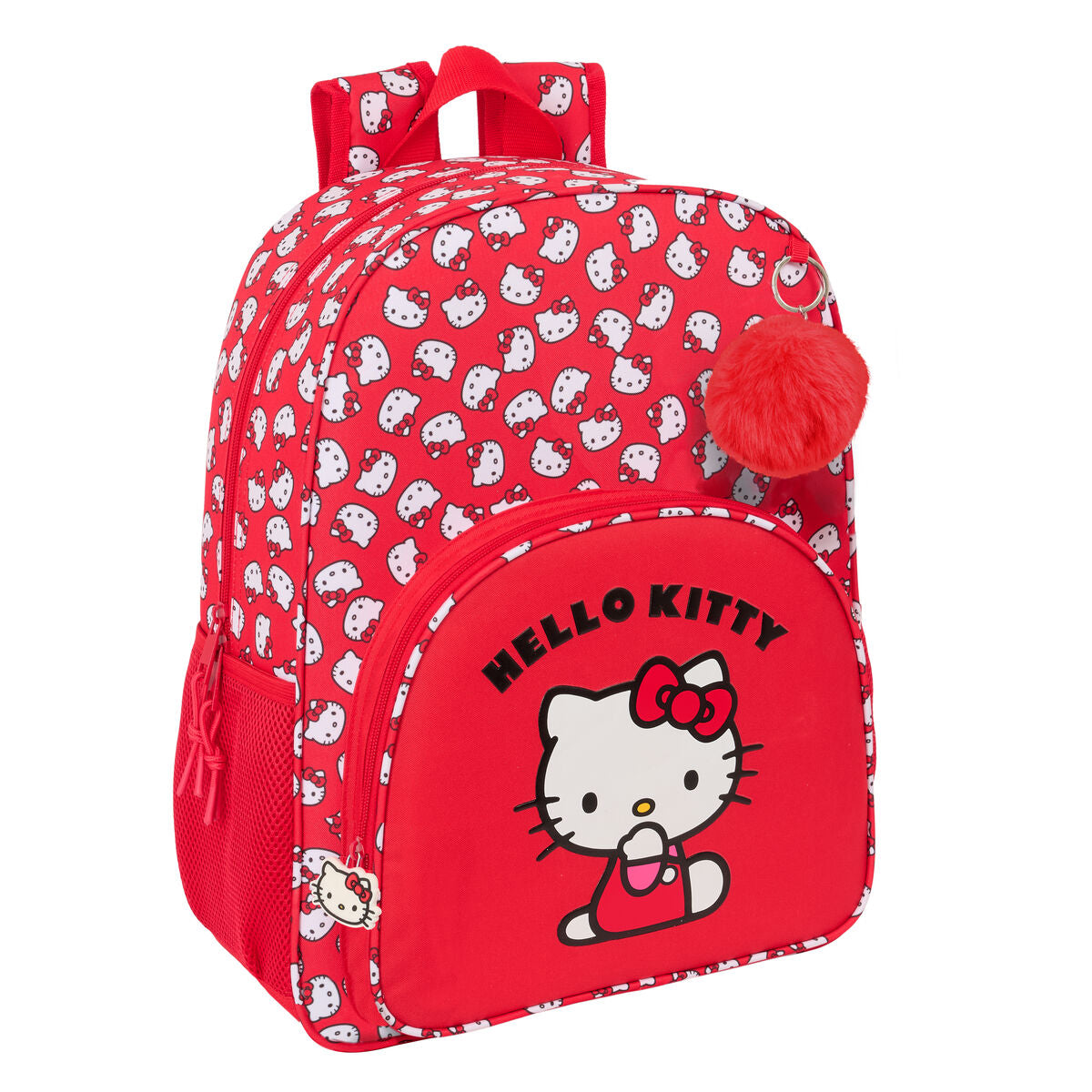 Ghiozdan Hello Kitty Iconic Alb Roșu 33 x 42 x 14 cm - Birou și papetărie, Material școlar și educațional