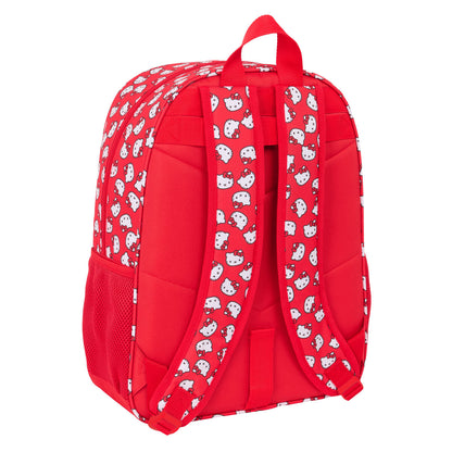 Ghiozdan Hello Kitty Iconic Alb Roșu 33 x 42 x 14 cm - Birou și papetărie, Material școlar și educațional
