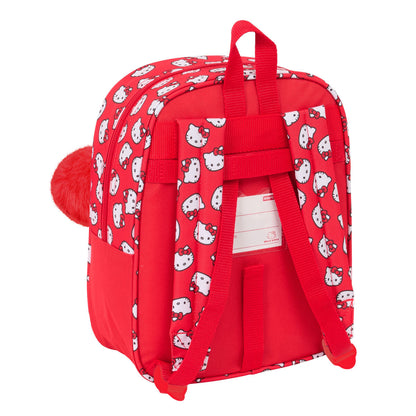 Ghiozdan Hello Kitty Iconic Alb Roșu 22 x 27 x 10 cm - Birou și papetărie, Material școlar și educațional
