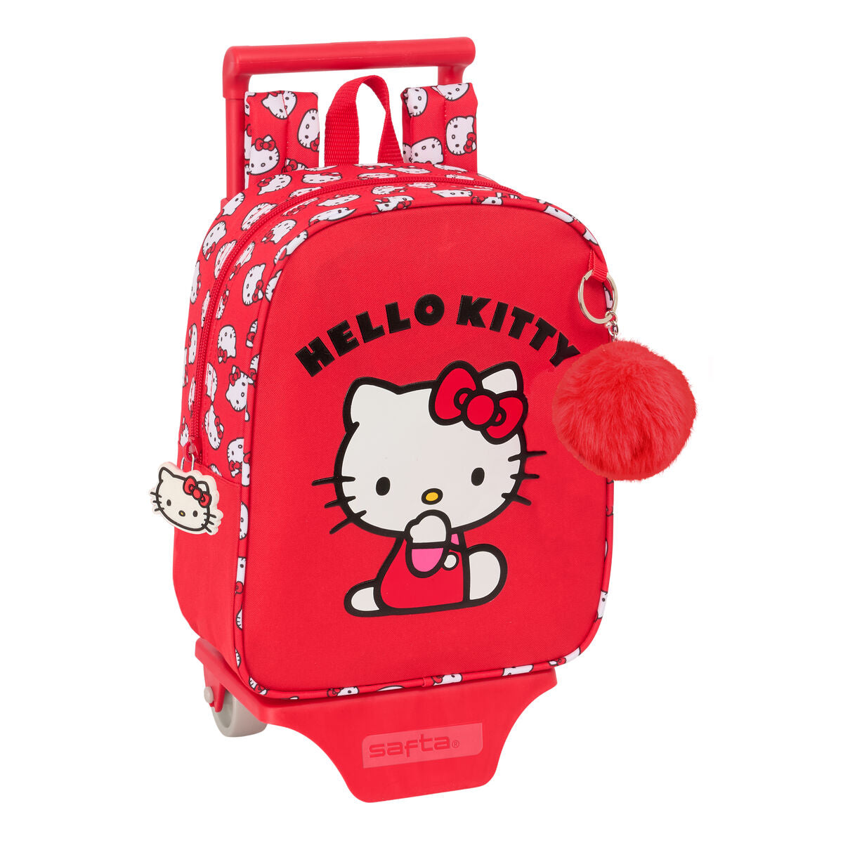 Ghiozdan Hello Kitty Iconic Alb Roșu 22 x 27 x 10 cm - Birou și papetărie, Material școlar și educațional