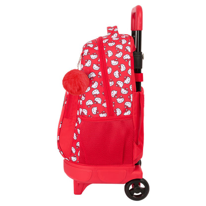 Ghiozdan cu Roți Hello Kitty Iconic Alb Roșu 33 x 45 x 22 cm - Birou și papetărie, Material școlar și educațional