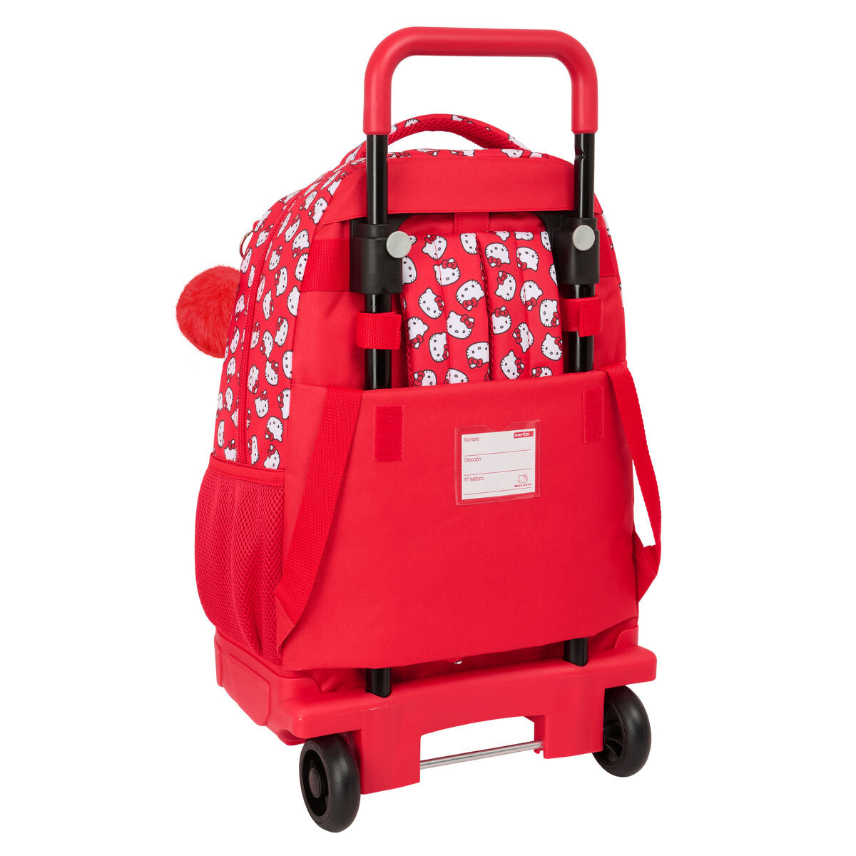 Ghiozdan cu Roți Hello Kitty Iconic Alb Roșu 33 x 45 x 22 cm - Birou și papetărie, Material școlar și educațional