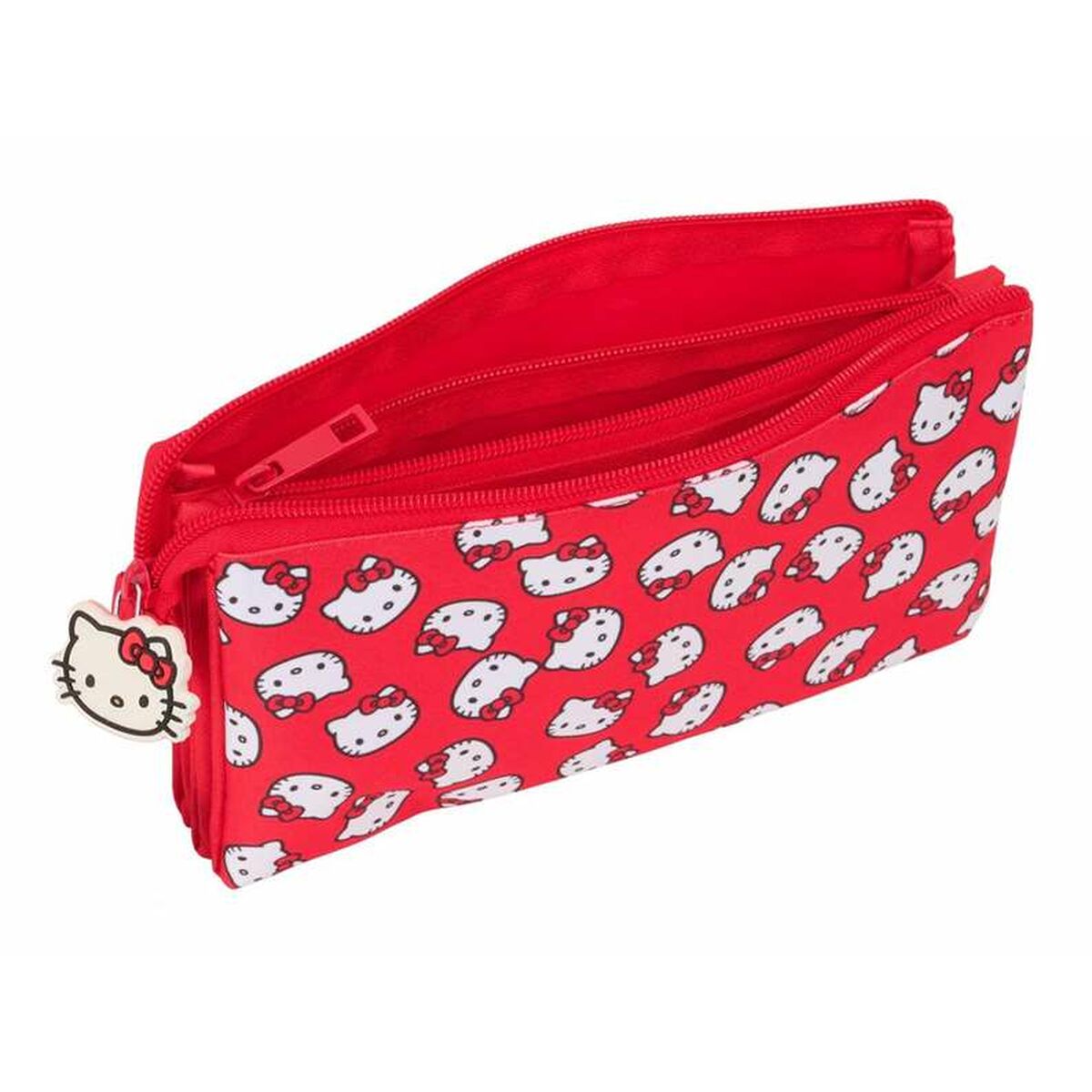 Geantă Universală Hello Kitty Iconic Alb Roșu 22 x 12 x 3 cm - Birou și papetărie, Material școlar și educațional