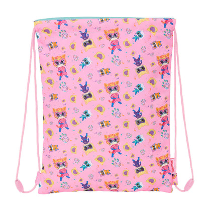 Geantă Rucsac cu Bretele SuperKitties Roz Turquoise 26 x 34 x 1 cm - Birou și papetărie, Material școlar și educațional