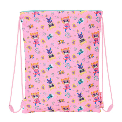 Geantă Rucsac cu Bretele SuperKitties Roz Turquoise 26 x 34 x 1 cm - Birou și papetărie, Material școlar și educațional