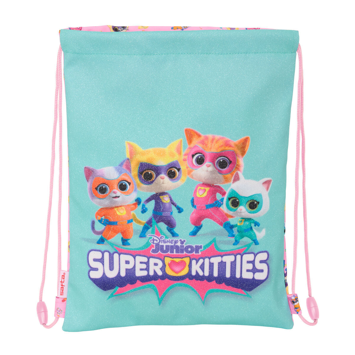Geantă Rucsac cu Bretele SuperKitties Roz Turquoise 26 x 34 x 1 cm - Birou și papetărie, Material școlar și educațional