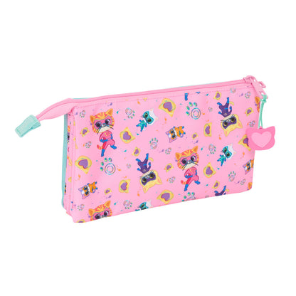 Geantă Universală SuperKitties Roz Turquoise 22 x 12 x 3 cm - Birou și papetărie, Material școlar și educațional