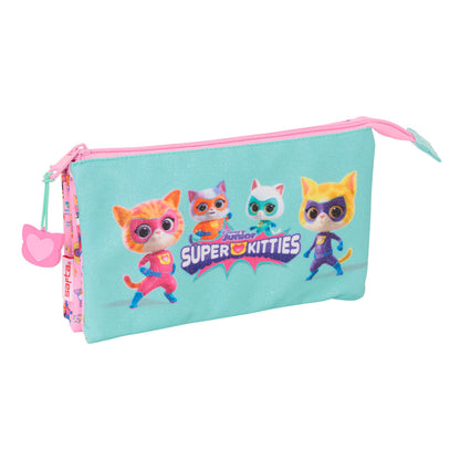 Geantă Universală SuperKitties Roz Turquoise 22 x 12 x 3 cm - Birou și papetărie, Material școlar și educațional
