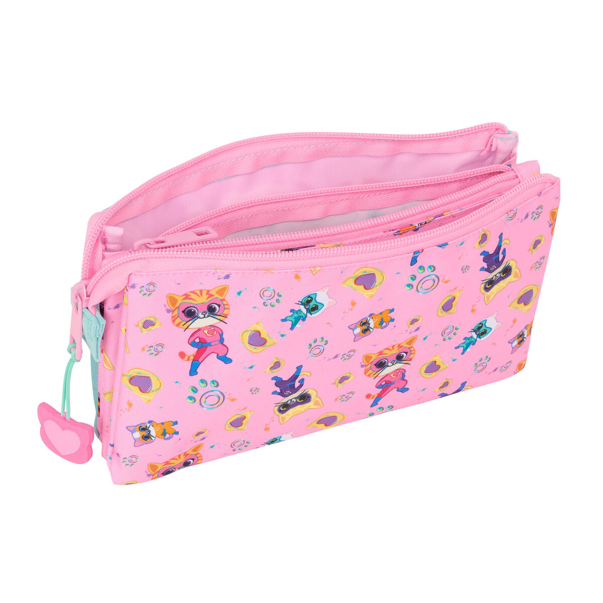 Geantă Universală SuperKitties Roz Turquoise 22 x 12 x 3 cm - Birou și papetărie, Material școlar și educațional