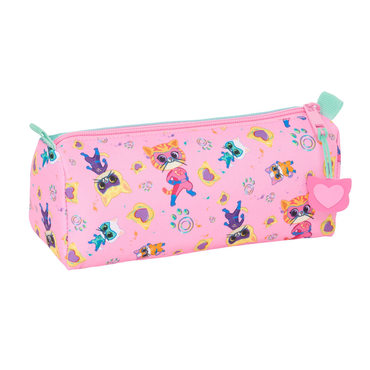 Geantă Universală SuperKitties Roz Turquoise 21 x 8 x 7 cm - Birou și papetărie, Material școlar și educațional