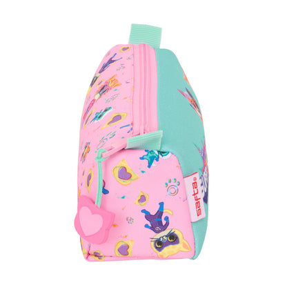 Geantă Universală SuperKitties Roz Turquoise 21 x 8 x 7 cm - Birou și papetărie, Material școlar și educațional