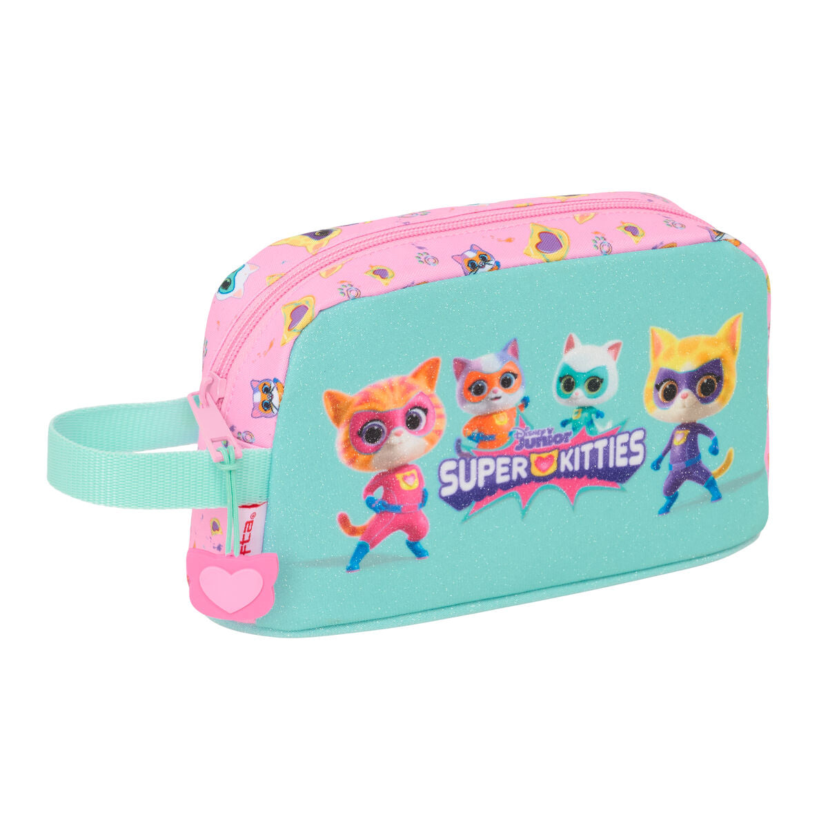 Geantă Universală SuperKitties Roz Turquoise 21,5 x 12 x 6,5 cm - Birou și papetărie, Material școlar și educațional