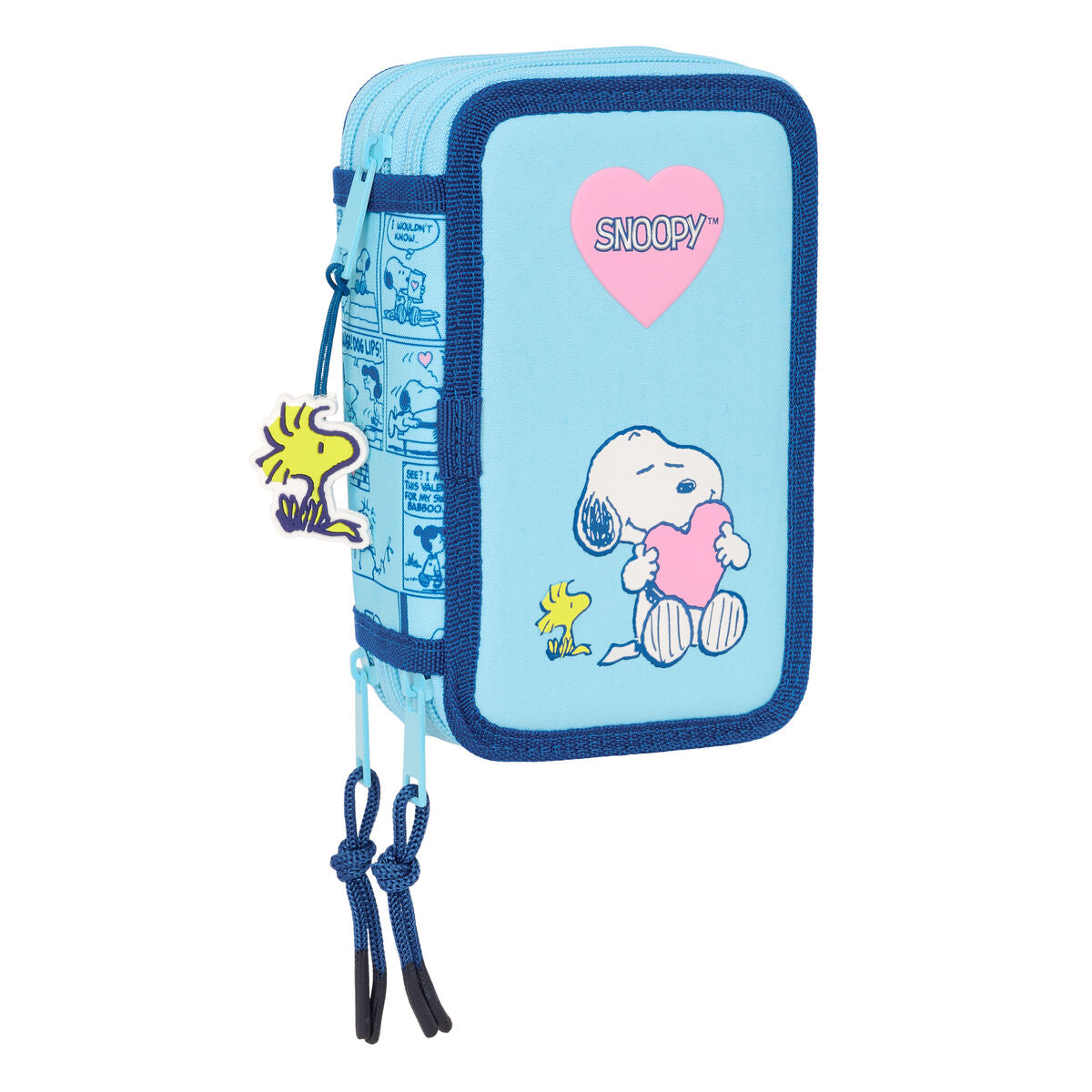 Penar cu Accesorii Snoopy Love Albastru 12,5 x 19,5 x 5,5 cm 37 Piese - Birou și papetărie, Material școlar și educațional