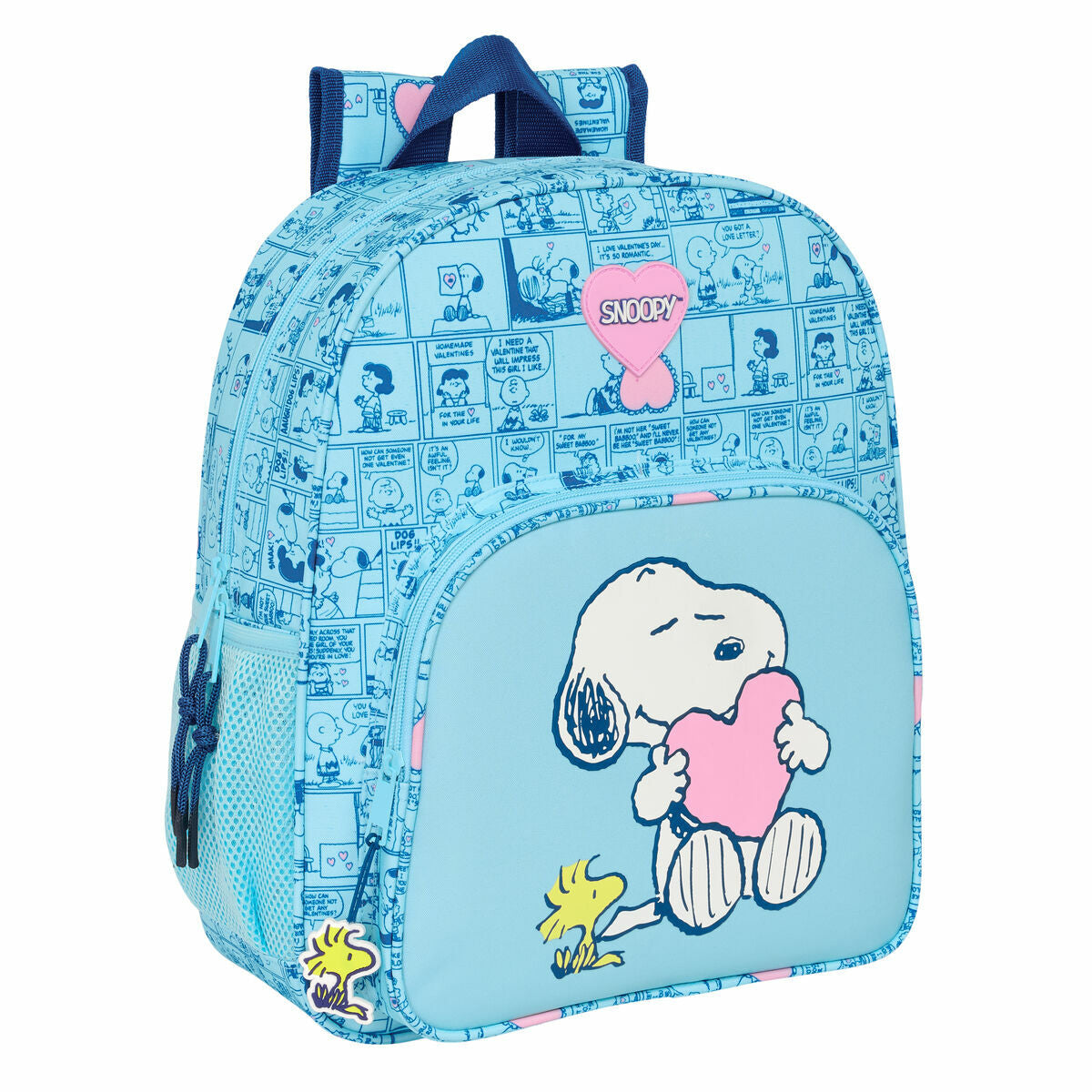 Ghiozdan Snoopy Love Albastru 32 x 38 x 12 cm - Birou și papetărie, Material școlar și educațional