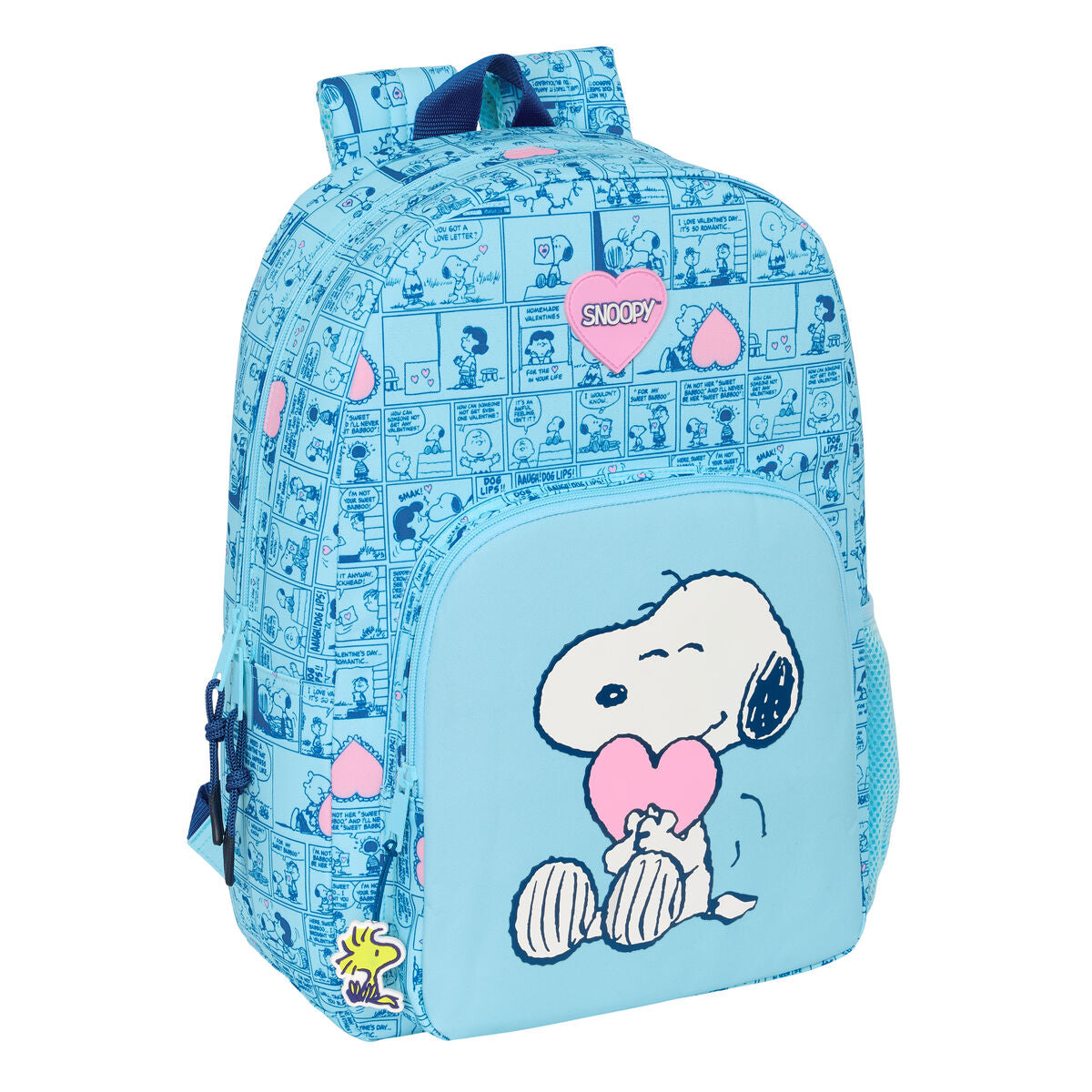 Ghiozdan Snoopy Love Albastru 30 x 46 x 14 cm - Birou și papetărie, Material școlar și educațional