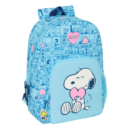 Ghiozdan Snoopy Love Albastru 30 x 46 x 14 cm - Birou și papetărie, Material școlar și educațional