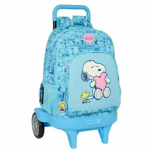 Ghiozdan Snoopy Love Albastru 33 x 45 x 22 cm - Birou și papetărie, Material școlar și educațional