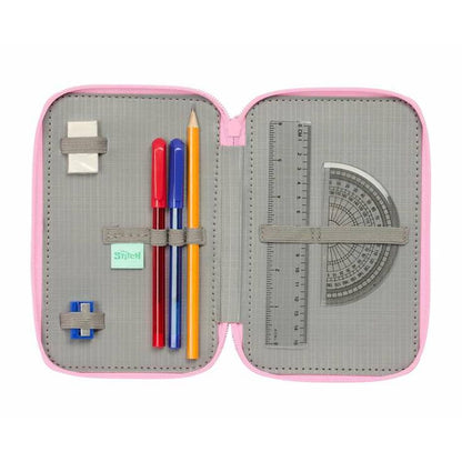 Penar Triplu Stitch Verde 12,5 x 19,5 x 5,5 cm 37 Piese - Birou și papetărie, Material școlar și educațional