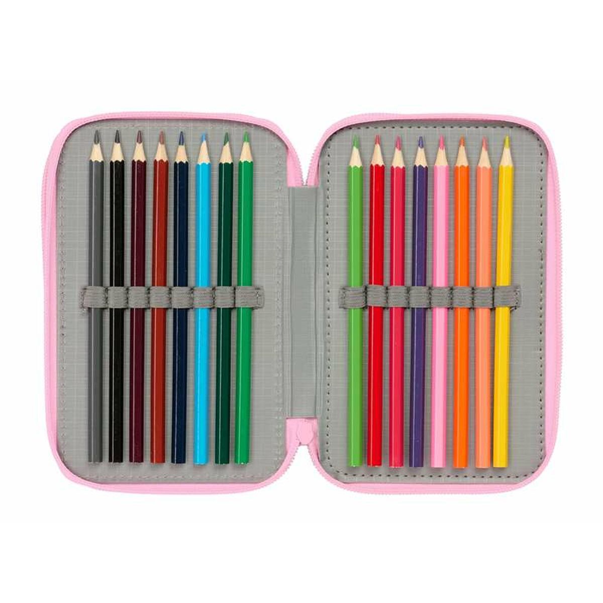 Penar Triplu Stitch Verde 12,5 x 19,5 x 5,5 cm 37 Piese - Birou și papetărie, Material școlar și educațional