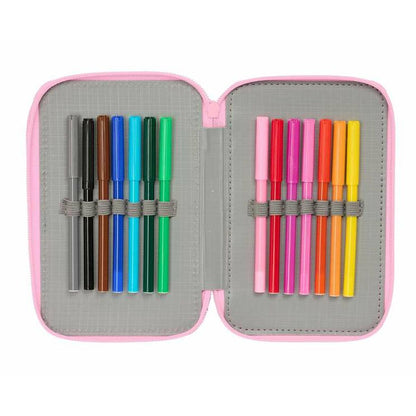 Penar Triplu Stitch Verde 12,5 x 19,5 x 5,5 cm 37 Piese - Birou și papetărie, Material școlar și educațional