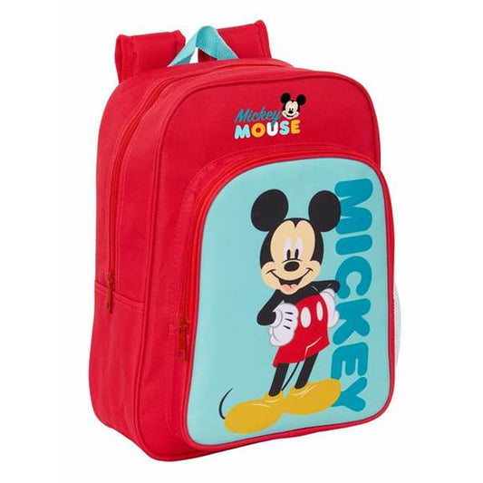 Ghiozdan Mickey Mouse Albastru Roșu 26 x 34 x 11 cm - Birou și papetărie, Material școlar și educațional