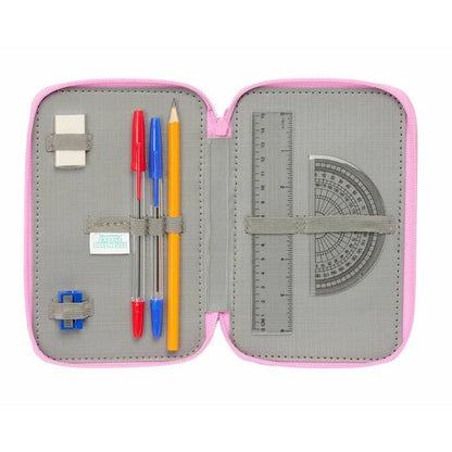 Penar Triplu Gabby's Dollhouse Albastru 12,5 x 19,5 x 5,5 cm 37 Piese - Birou și papetărie, Material școlar și educațional