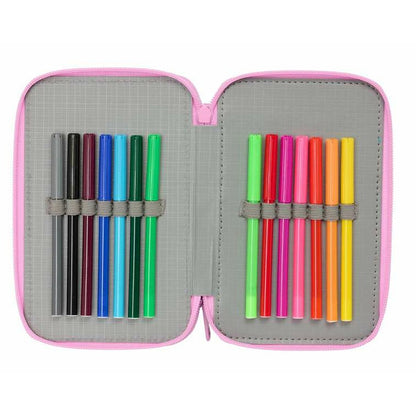 Penar Triplu Gabby's Dollhouse Albastru 12,5 x 19,5 x 5,5 cm 37 Piese - Birou și papetărie, Material școlar și educațional