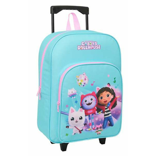 Ghiozdan cu Roți Gabby's Dollhouse Albastru Roz 32 x 42 x 14 cm - Birou și papetărie, Material școlar și educațional