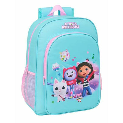 Ghiozdan Gabby's Dollhouse Albastru Roz 33 x 42 x 14 cm - Birou și papetărie, Material școlar și educațional