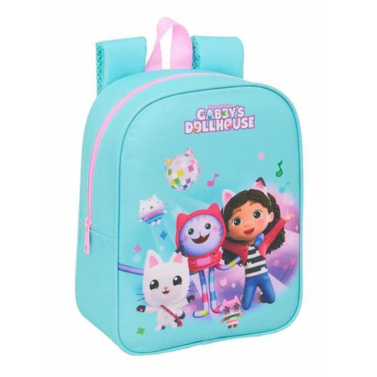 Ghiozdan Gabby's Dollhouse Albastru Roz 22 x 27 x 10 cm - Birou și papetărie, Material școlar și educațional