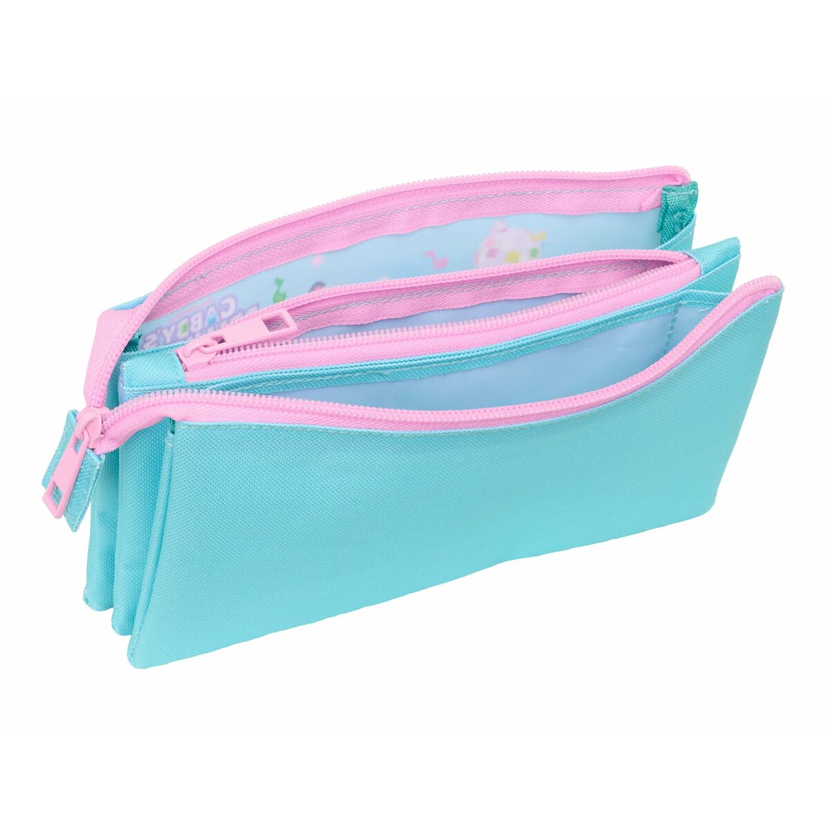 Penar triplu Gabby's Dollhouse Albastru 22 x 12 x 3 cm - Birou și papetărie, Material școlar și educațional