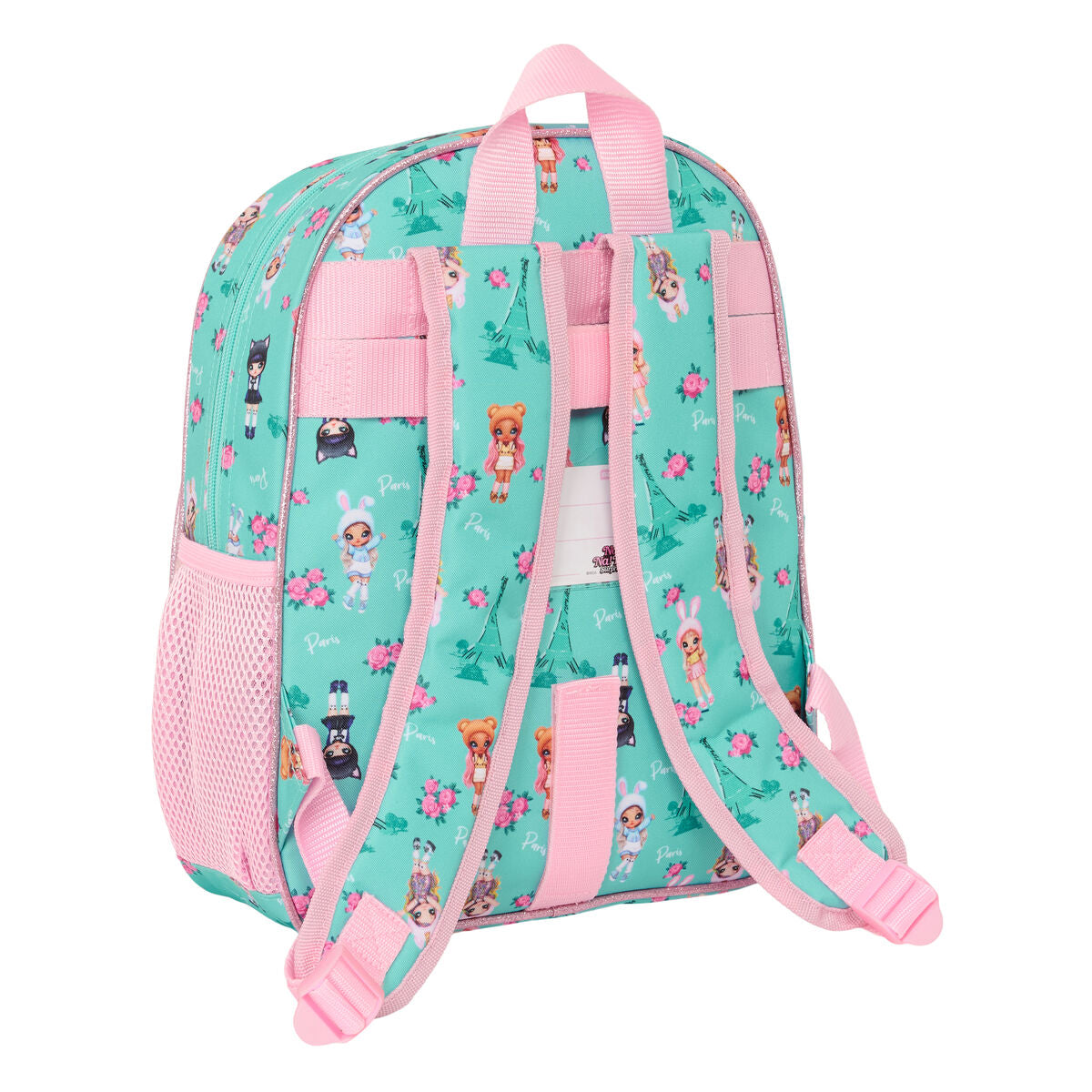 Ghiozdan Na!Na!Na! Surprise Bunny Roz Turquoise 28 x 34 x 10 cm - Birou și papetărie, Material școlar și educațional