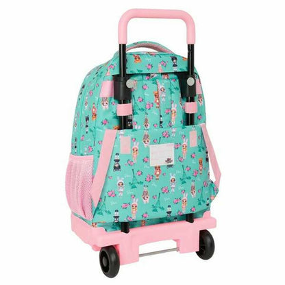 Ghiozdan Na!Na!Na! Surprise Bunny Roz Turquoise 33 x 45 x 22 cm - Birou și papetărie, Material școlar și educațional