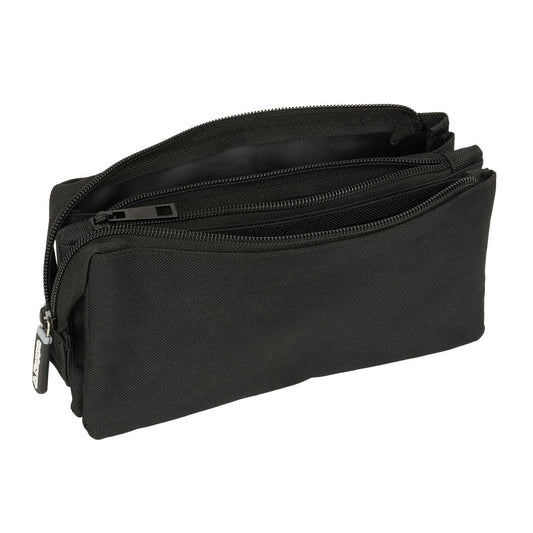 Penar triplu Kappa Dark Negru 22 x 12 x 3 cm - Birou și papetărie, Material școlar și educațional