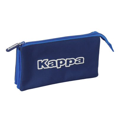 Penar triplu Kappa Rain Bleumarin 22 x 12 x 3 cm - Birou și papetărie, Material școlar și educațional