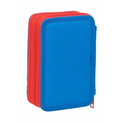 Penar Triplu Spidey Albastru 12,5 x 19,5 x 5,5 cm 37 Piese - Birou și papetărie, Material școlar și educațional