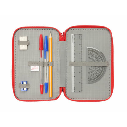 Penar Triplu Spidey Albastru 12,5 x 19,5 x 5,5 cm 37 Piese - Birou și papetărie, Material școlar și educațional