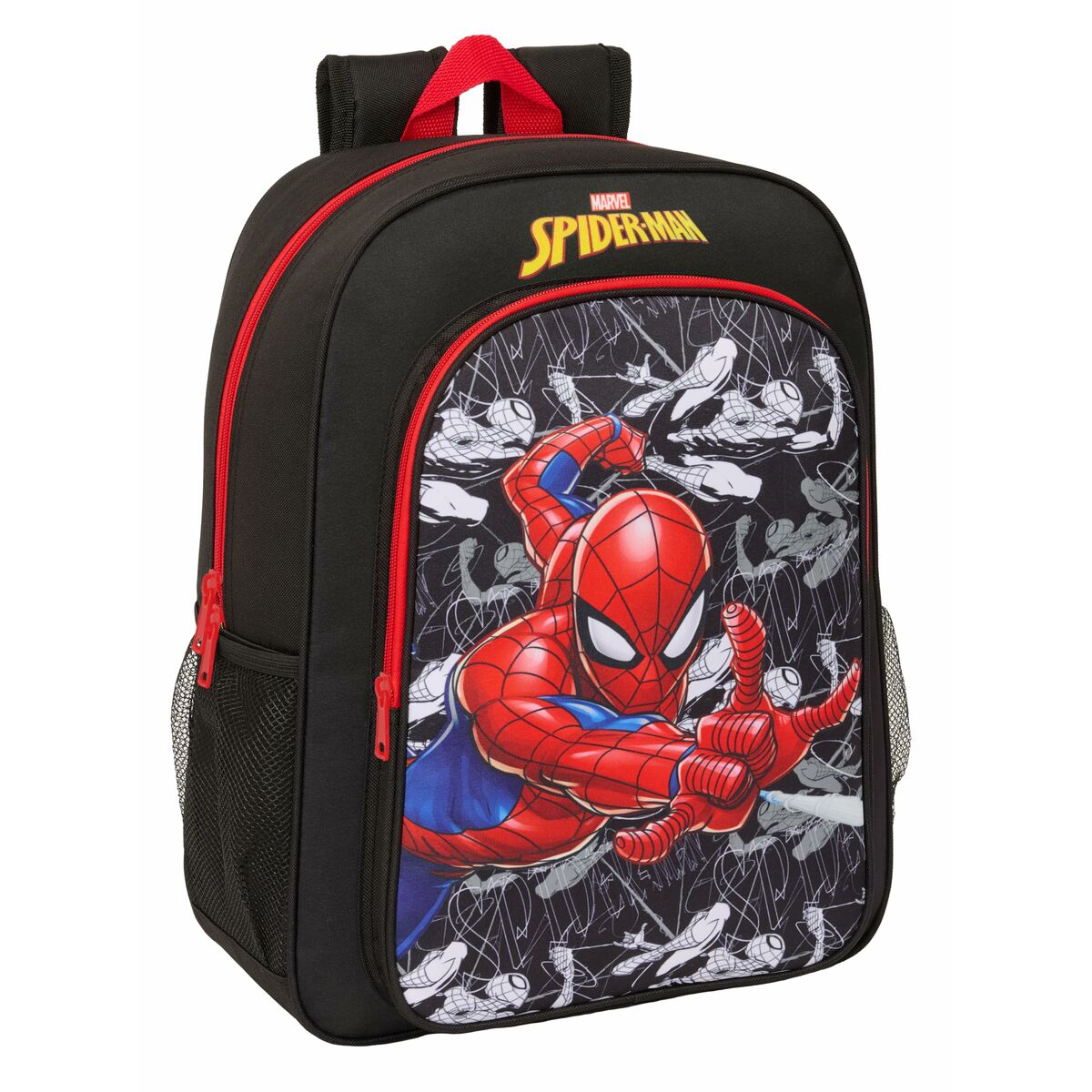 Ghiozdan Spider-Man Negru Roșu 33 x 42 x 14 cm - Birou și papetărie, Material școlar și educațional